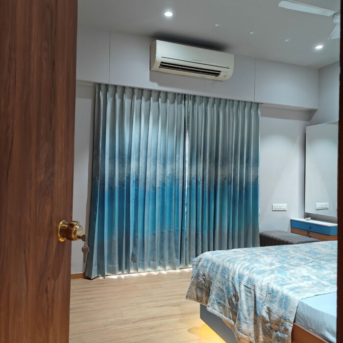 Elegant Blue Gradient Curtains